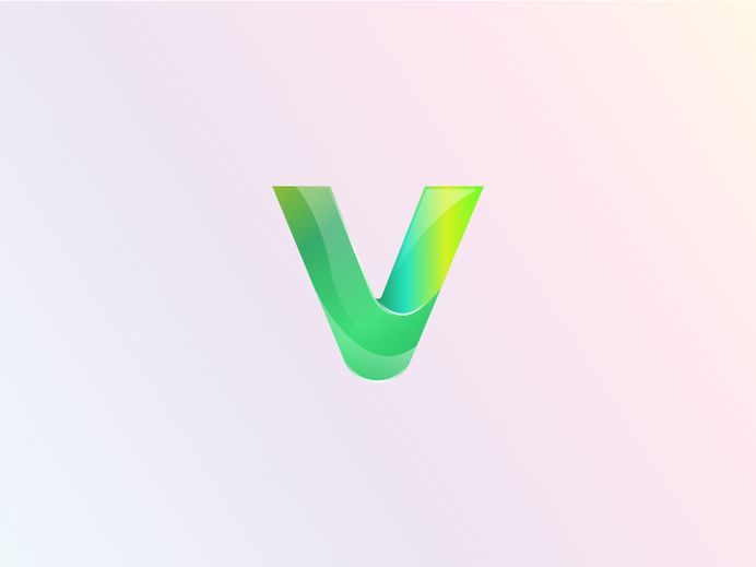 V logo by Kamola