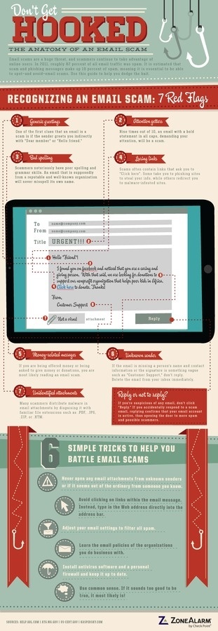 The Anatomy of an Email Scam #design #graphic #scam #illustration #email