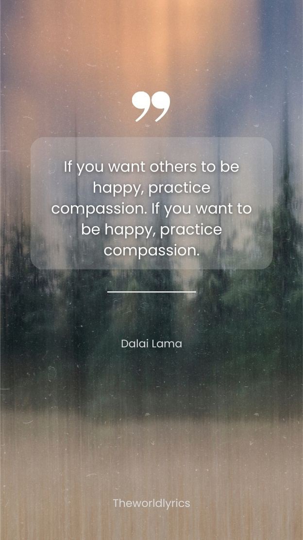 If you want others to be #happy practice compassion. If you want to be happy practice #compassion.