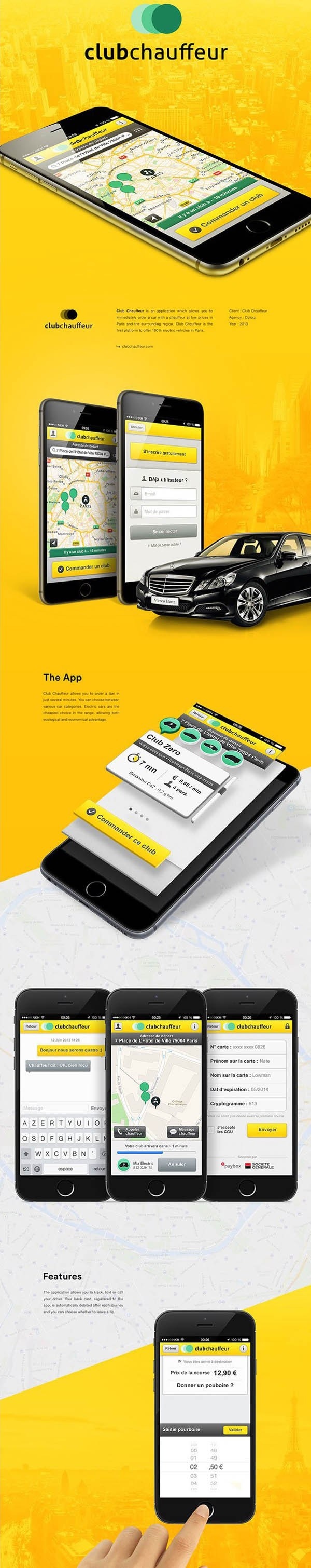 CLUB CHAUFFEUR APP by Nacache Design