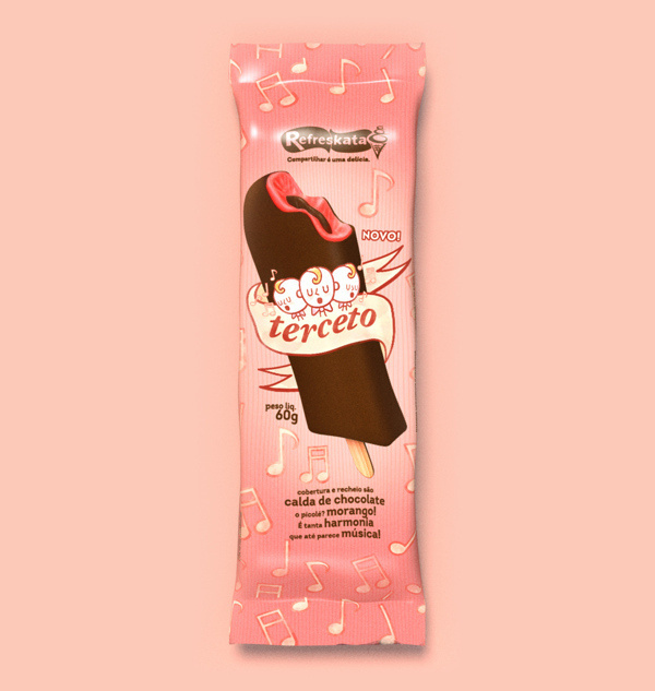 Terceto package by Epic! Aventuras Criativas #cream #food #chocolate #candy #illustration #popsicle #ice #package