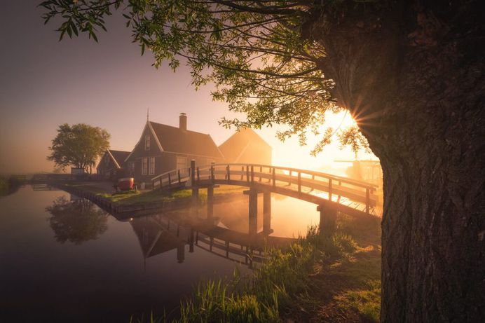Magic Windmills: Gorgeous Sunset Photography by Albert Dros