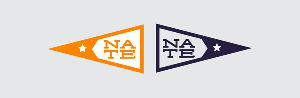 Nate Logo #logo #pennant #branding