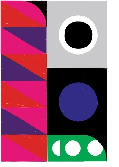 Neasden Control Centre. Geometric abstract art | Miscellaneous Color
