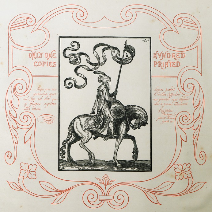 Frontispiece. 1873, Pieter Coeck Van Aelst. The Turks in MDXXXIII. A series of drawings made in that year at Constantinople by Peter Coeck of Aelst, and published from woodblocks, by his widow, at Antwerp in MDLIII; reproduced, with other illustrations, in fac-simile, with an introduction by Sir William Stirling Maxwell, bart., London / Edinburgh, Privately printed for W.S.M., 