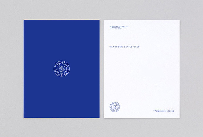 Handsome Devils Club by Taylor Evans #logo #symbol #circle #mark #graphic design #letterhead