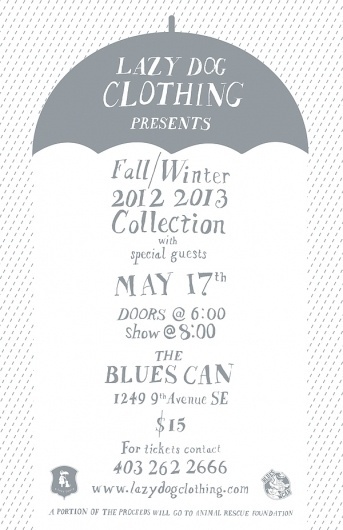 Lazy Dog Show on the Behance Network #fashion #show #poster #typography