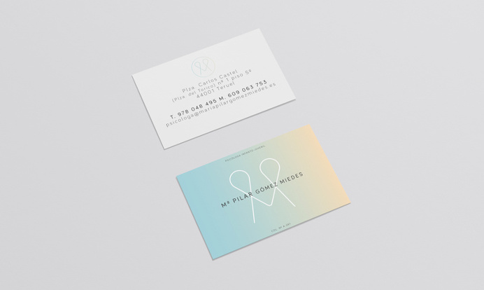 Psichologist identity #business #card #design #color #tarjetas #diseño #identidad #personal