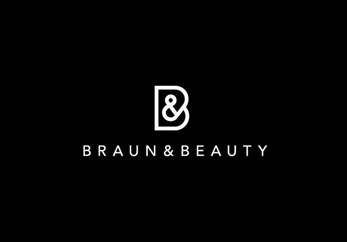 Braun Beauty Logo Design Mens Womens Salon Spa New York Austin Los ...