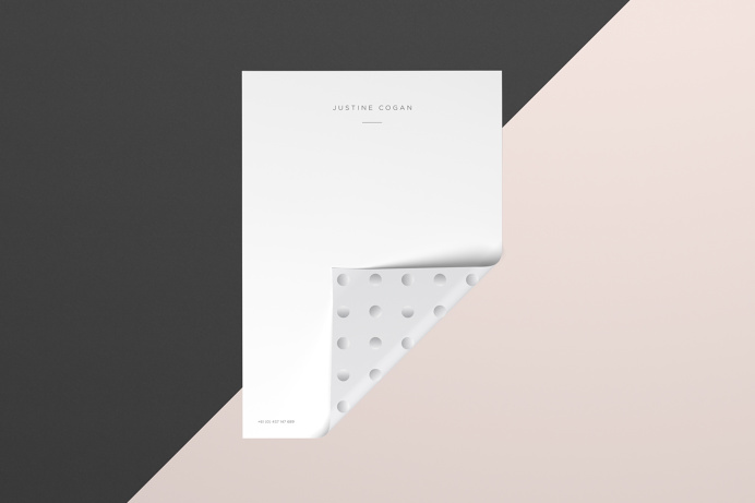 Brandon McIntosh Justine Cogan branding corporate design beautiful minimal best graphic design mindsparkle Mag tote bag stationery dot circl