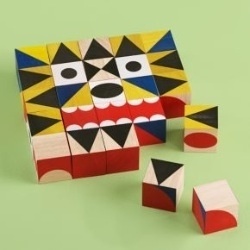 Kids Blocks: Kids Crazy Faces Block Set, Miller Goodman Maker #toy