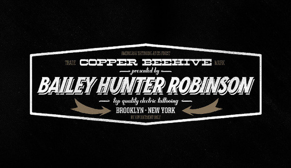 Copper Beehive Tattoo Studio YoungHeartsCo #logo