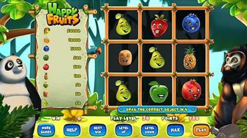 Happy Fruits Skill Game | prominentt games
