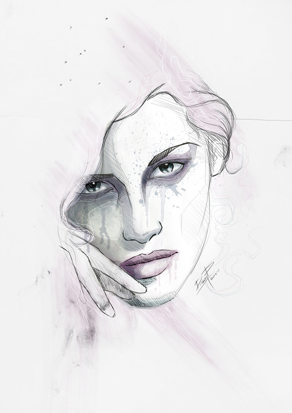 Digital WaterColor #woman