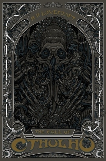OMG Posters! » Archive » "Required Reading" Third Reveal: Two Prints by Florian Bertmer #florian #of #bertmer #call #poster #cthulhu