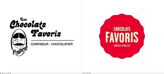 Chocolats Favoris Logo, Before and After #favoris1