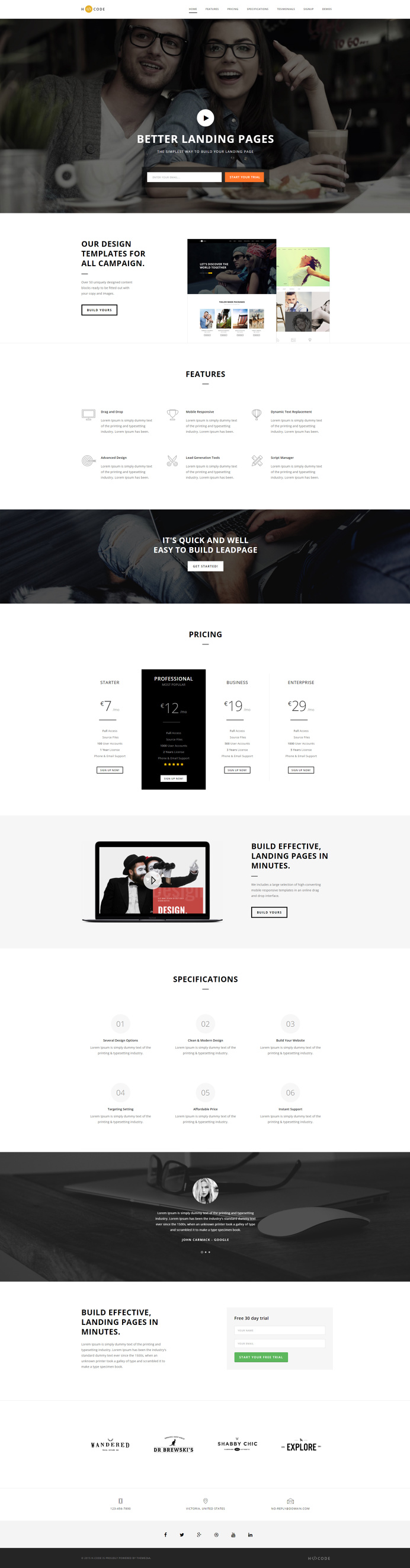 H-Code #Responsive & #Multipurpose #OnePage and #MultiPage #WordPress #Theme For #Product #Landing Page by #ThemeZaa http://goo.gl/9PuaA7