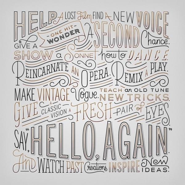 Erik Marinovich Hello Again Lincoln Friends of Type #type