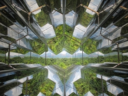 Enlightenment is neither a goal nor a destination. It's a process of awakening to one's inner light. — Synaptic Stimuli #glass #forest #mirrors