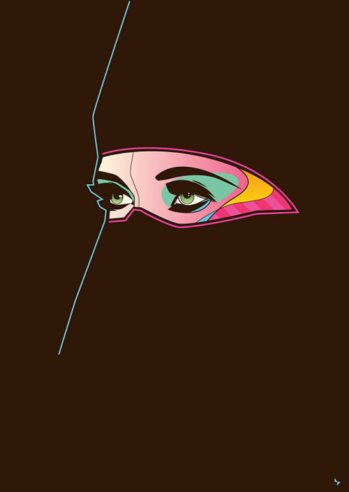 Burqa #vector #lines #rubenslp #illustration #colors