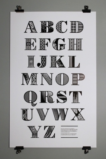 Typeverything.com - This decorative alphabet was... - Typeverything #type #alphabet #letters