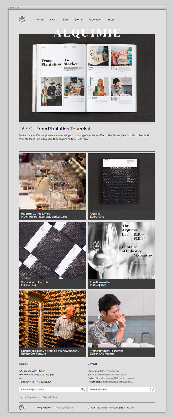 Alquimie #website #layout #design #web