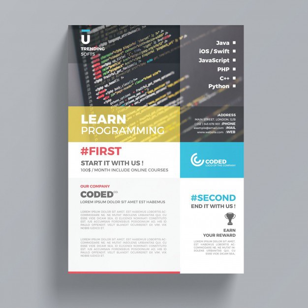 Creative business flyer mockup Free Psd. See more inspiration related to Brochure, Flyer, Poster, Mockup, Business, Abstract, Cover, Book, Template, Magazine, Layout, Leaflet, Catalog, Stationery, Corporate, Mock up, Creative, Company, Modern, Booklet, Document, Print, Identity, Page, A4 and Publication on Freepik.