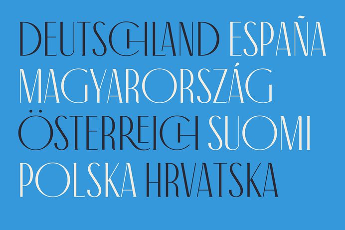 Antiga Typeface #typography #typeface #font #display #artnouveau #ligatures #title #elegant #serif #roman