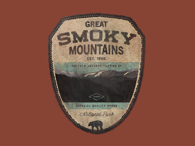 Gret smoky mountains #logo #badge #logotype