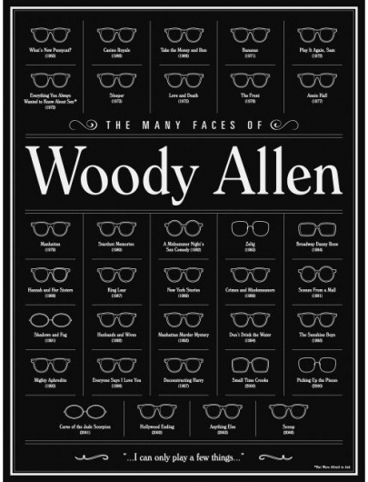 BLDG//WLF #glasses #woodyallen #poster #fashion #type