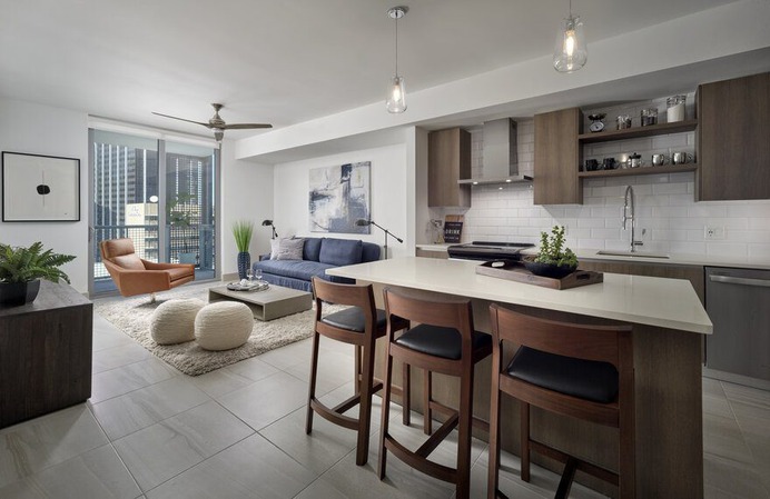 Stantec Completes Interior Design for a 43-story residential tower in Downtown Miami