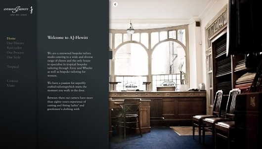 AJHewitt - Web design inspiration from siteInspire #bvncvn