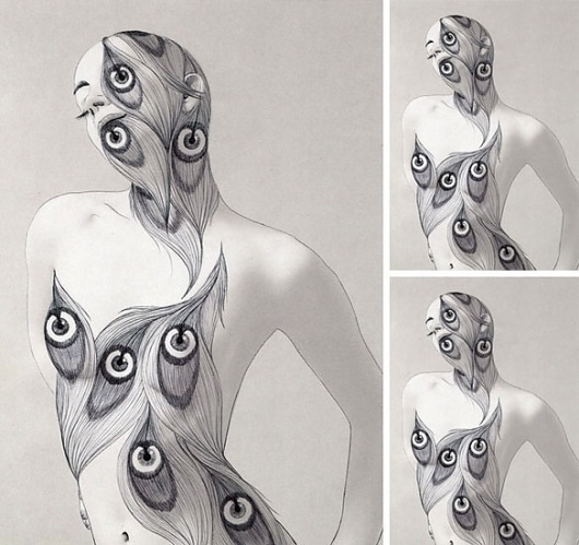 home.jpg 584×550 pixels #hanneke #illustration #body #wetzer