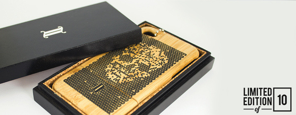 img22 #handmand #bamboo #laserengraved #case #skull
