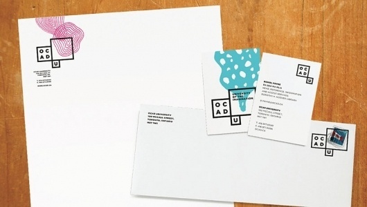 bruce mau design: new OCAD identity #stationary #of #ontario #design #college #bruce #art #and #mau