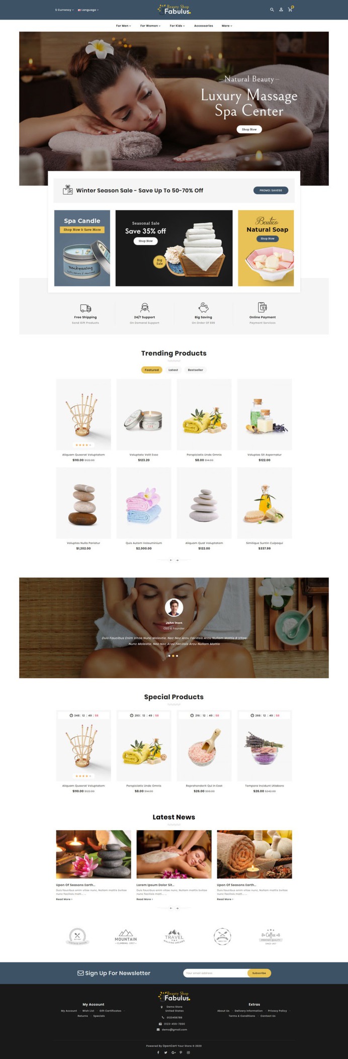 #Fabulus - #Opencart #MultiPurpose #Responsive #Theme | #TemplateTrip #eCommerce #Website #Design #Template