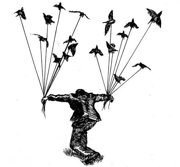Take Flight by Sarah Gardner #silkscreen #ink #printmaking #print #screenprint #illustration #art #drawing