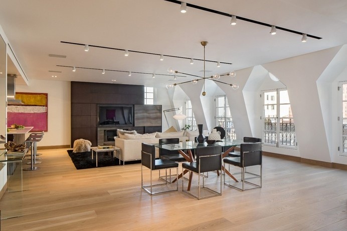 Captivating TriBeCa Penthouse with Three Terraces and Expansive Views #loft #modern #lifestyle #penthouse #apartment