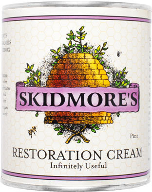 Skidmore's Beeswax Leather Conditioner #packaging #illustration #lettering