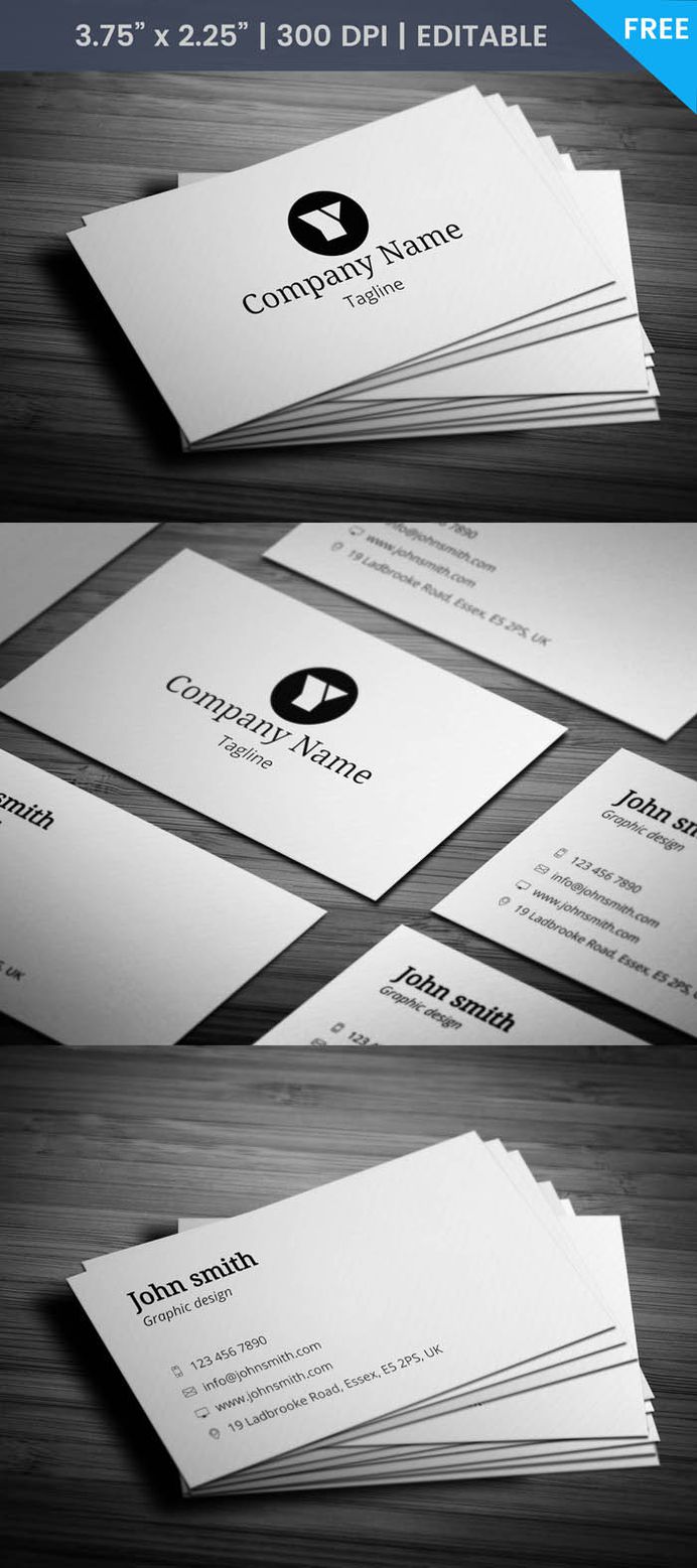 Free Sleek Business Card Template