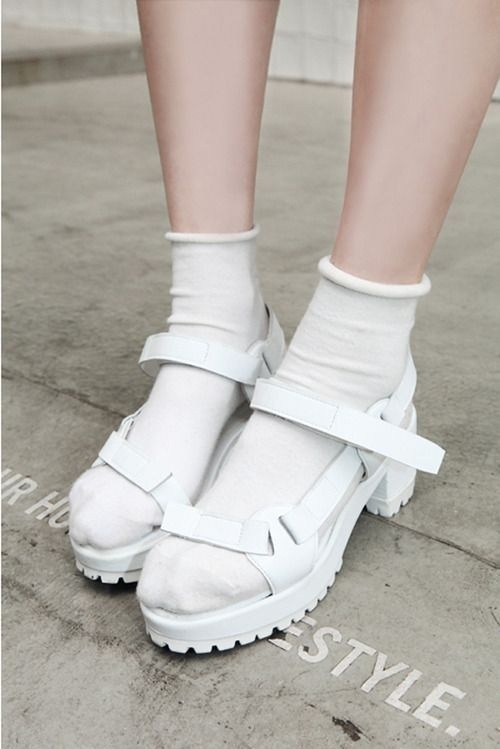 socks n sandals #white #sandals