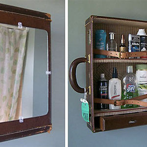 Old Suitcase Turned Into A Medicine Cabinet #interior #design #decor #deco #decoration