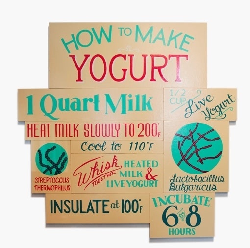 Design Work Life » Illustrated Bites Exhibition #signage #illustration #typography