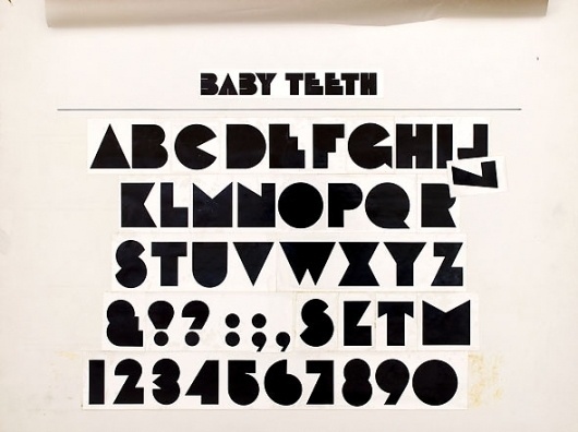 Container List: A brief tour of Milton Glaser's typography #typography #typeface #vintage #babyteeth #glaser #milton