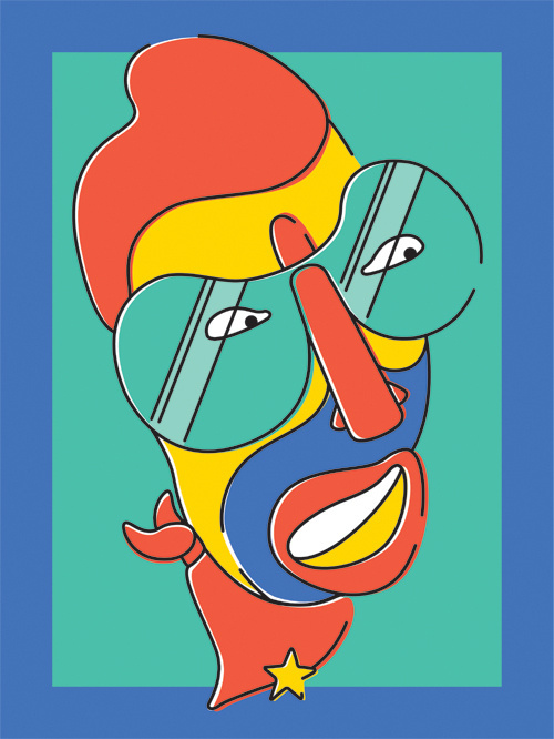 The sheriff #sheriff #vector #mad #design #illustration #portrait #cartoon #character