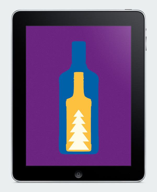 New year greeting card for Pernod Ricard #animation #year #bottle #color #snow #website #app #holiday #promo #mas #alchogol #new