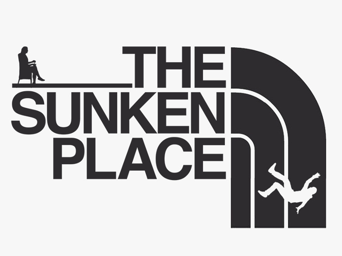 Get Out - The Sunken Place - North Face Logo Parody
