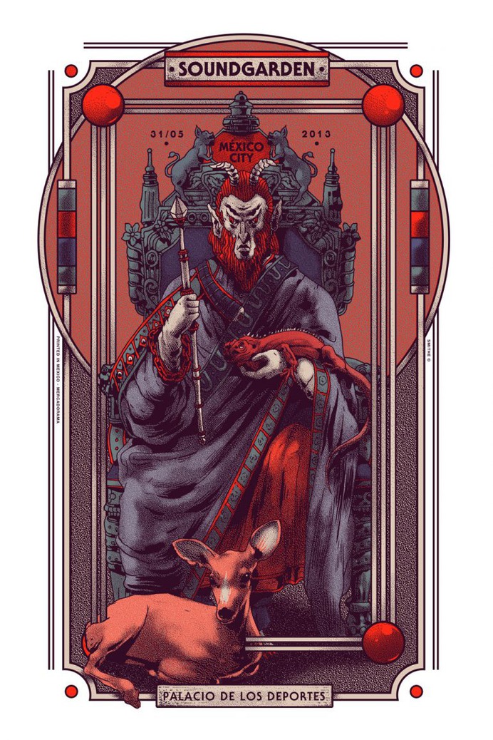 Gig Poster for Soundgarden.