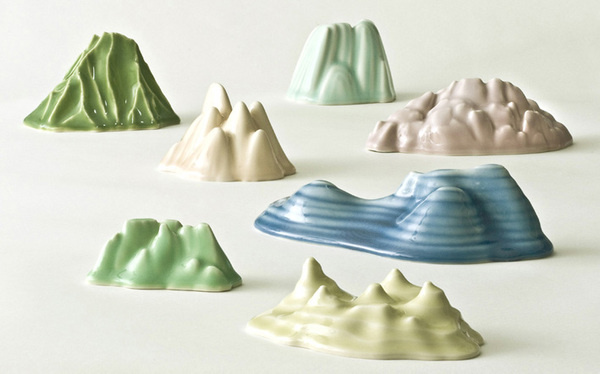 marianne nielsen #glazed #porcelain #mountains #cast