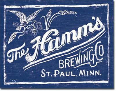 Hamms Beer Metal Ad Sign Vintage Retro Decor Wall Bar Pub Dorm Cave Home Gift